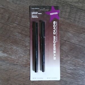 EDDIE FUNKHOUSER Eyebrow Duos in Dark Brown NEW